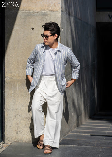 Skyline Blue Striped Shirt