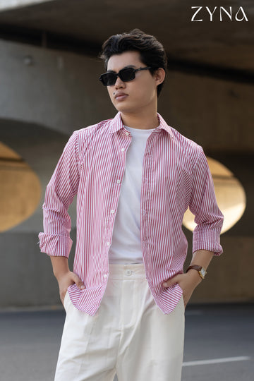 Midtown Pink Stripe Shirt