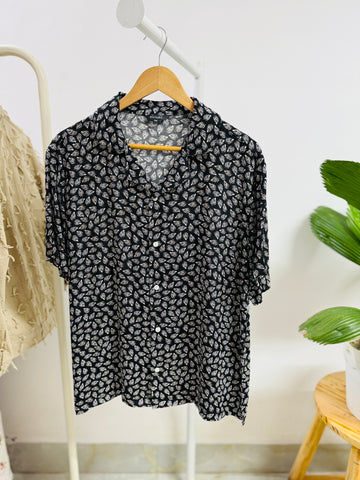 Midnight Botanica Casual Shirt