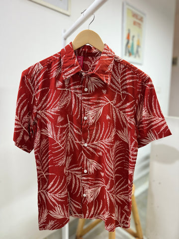 Crimson Palm Shirt