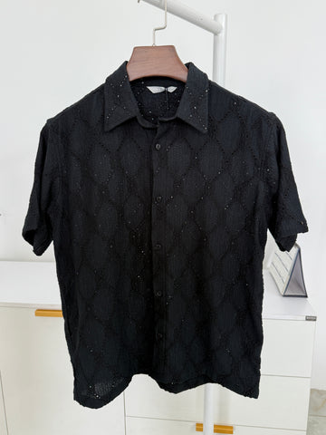 ZYNA Midnight Mesh Shirt