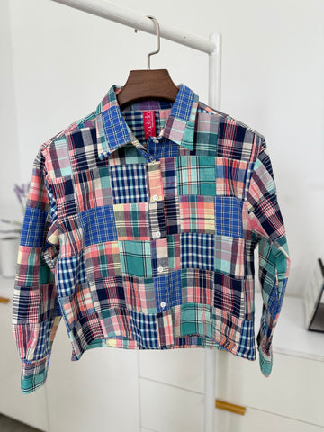 ZYNA Multicolor Women's Crop Shirt