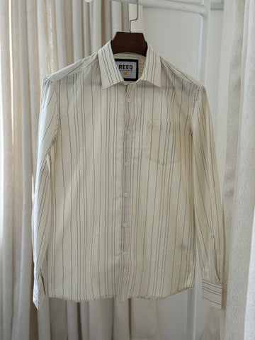Classic Ivory Pinstripe Shirt
