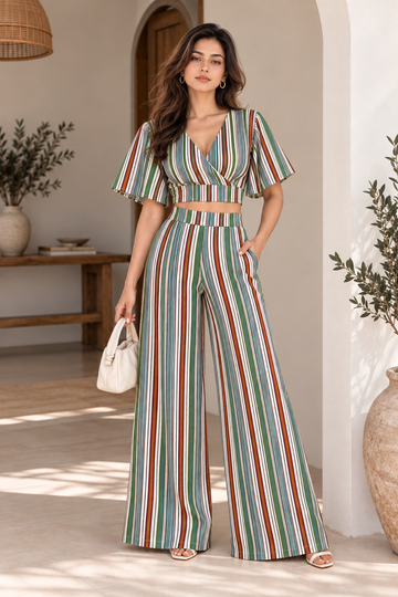 Elara Striped Co-Ord Set