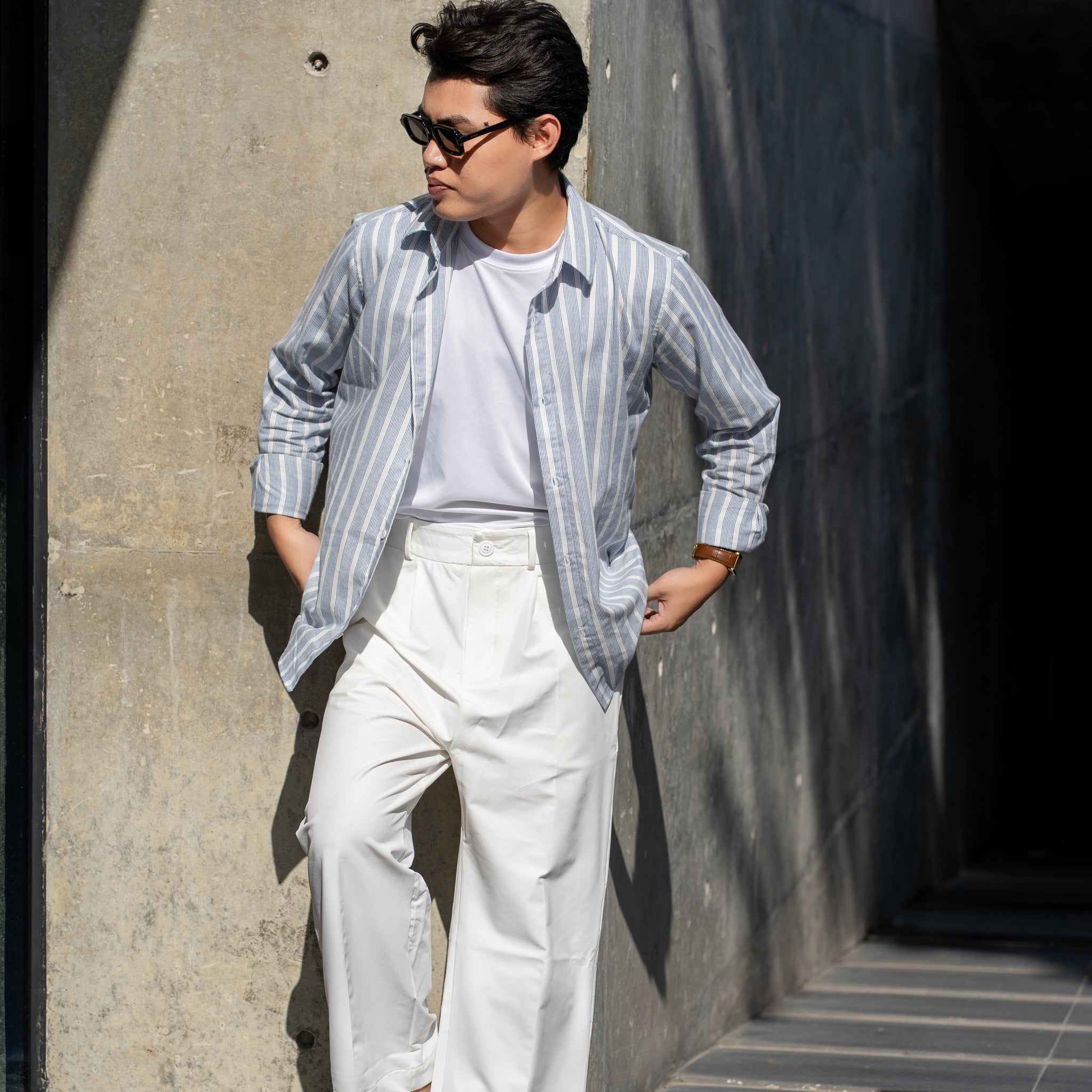 Skyline Blue Striped Shirt