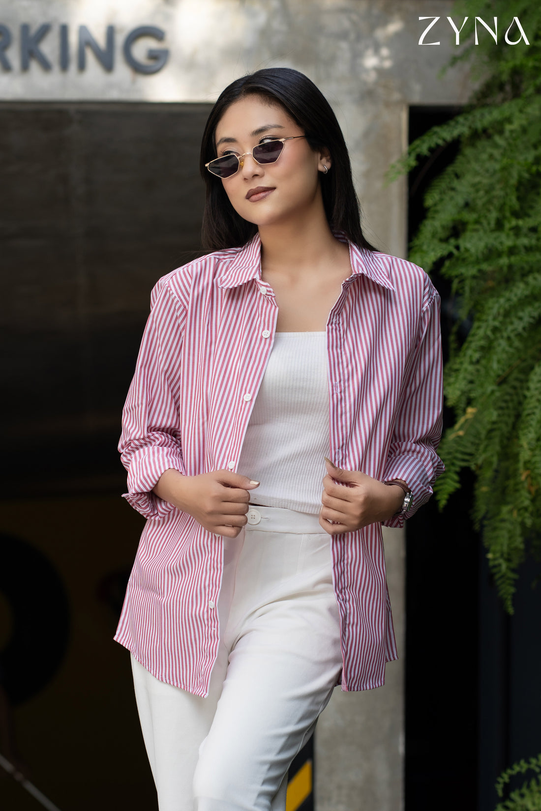 Pink Striped Breeze Shirt