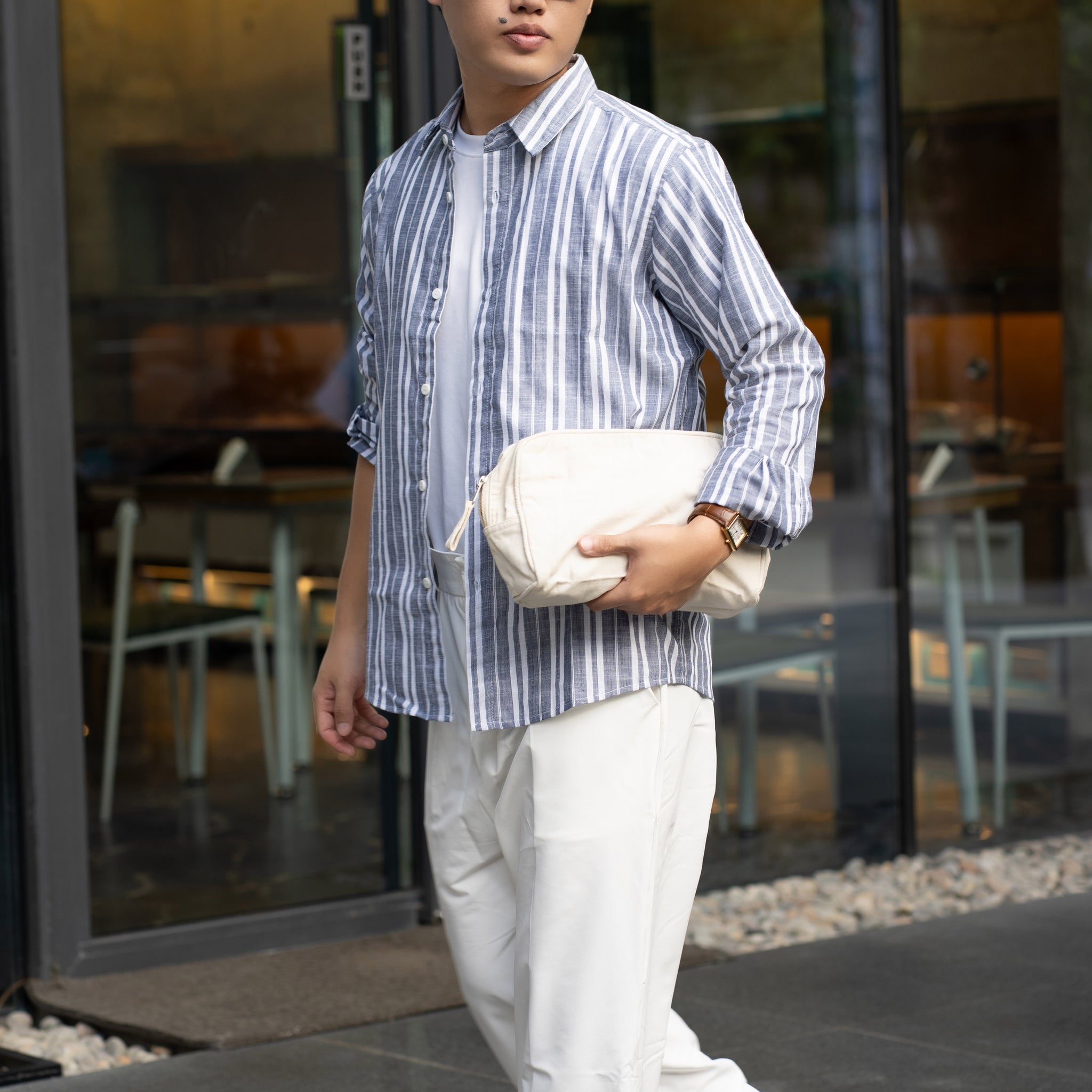 Classic Vertical Stripe Shirt