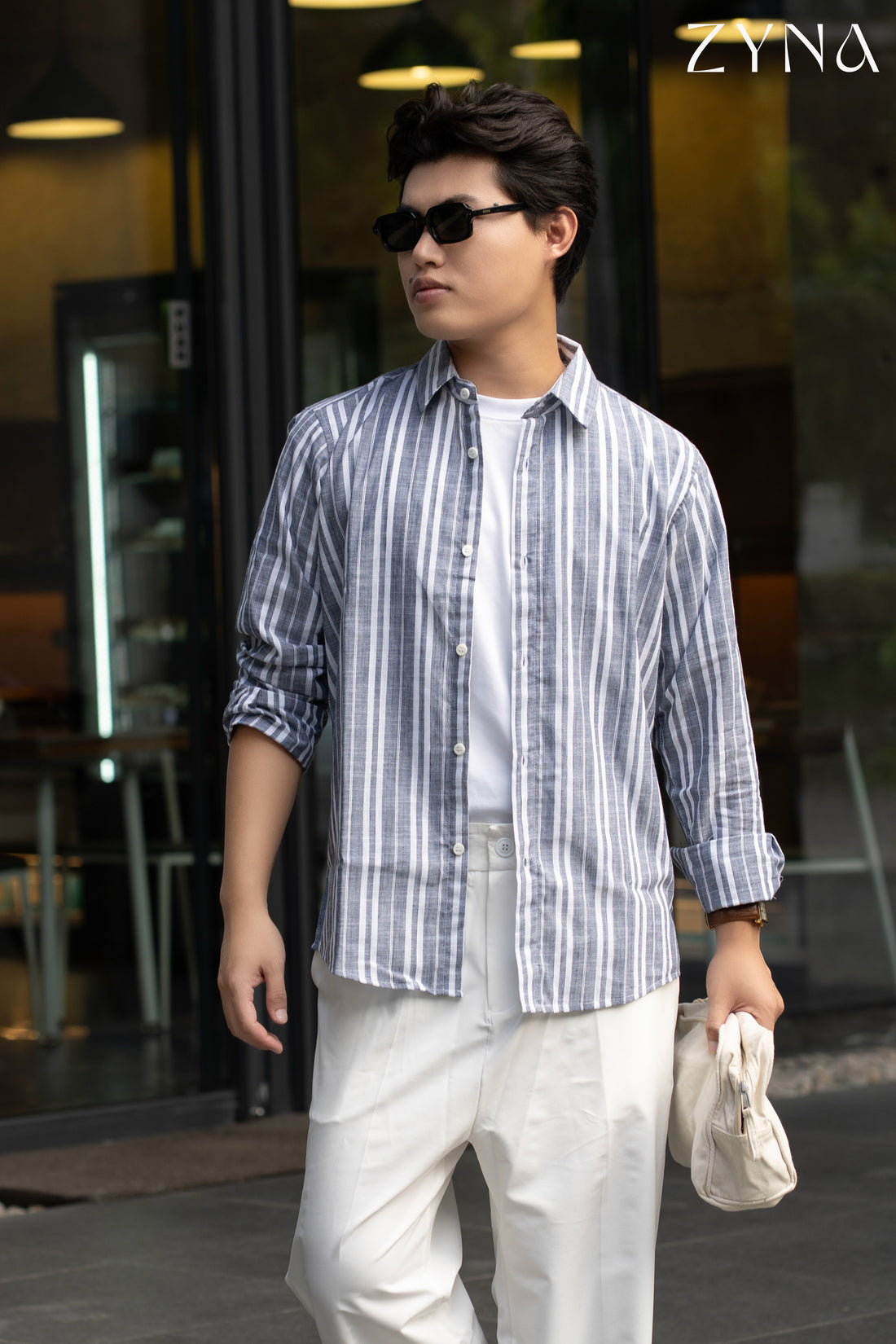 Classic Vertical Stripe Shirt