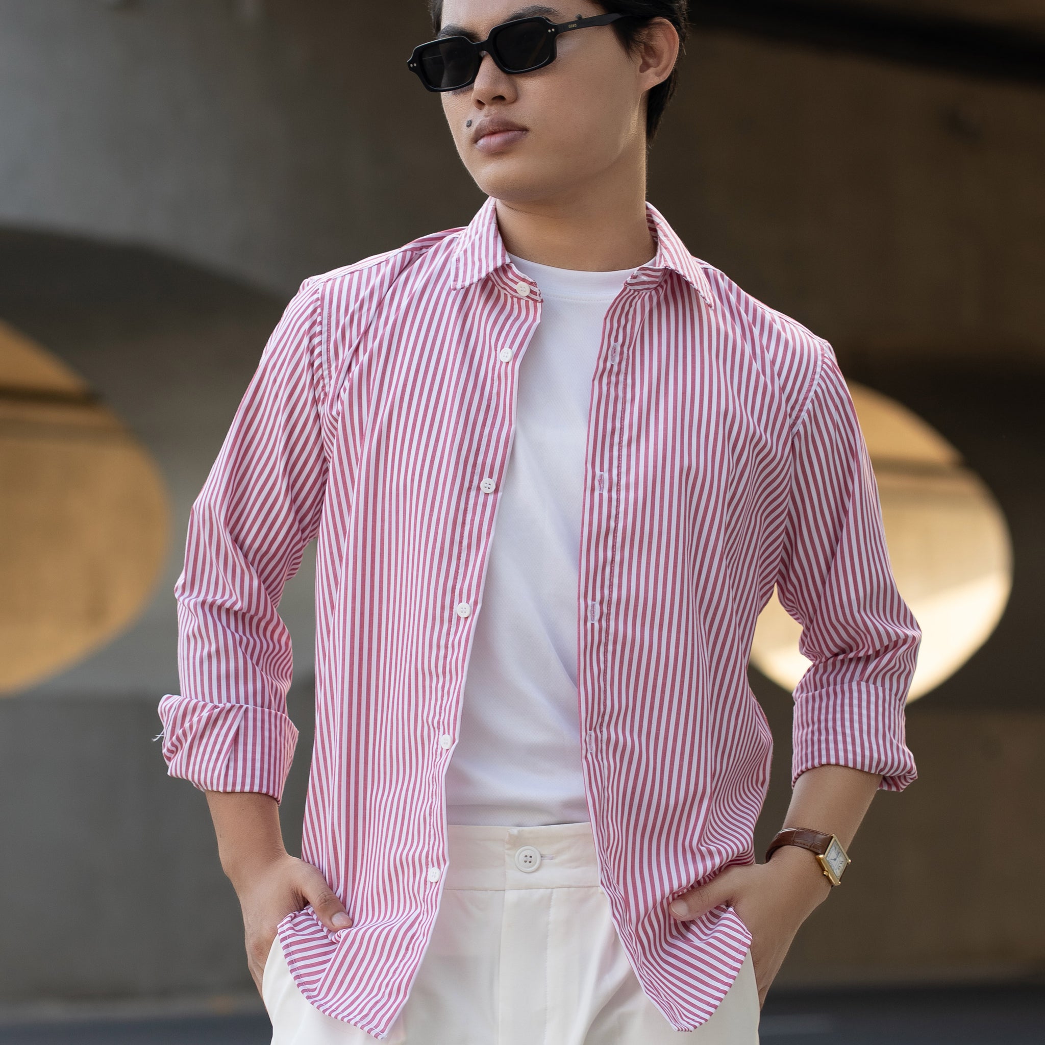 Midtown Pink Stripe Shirt