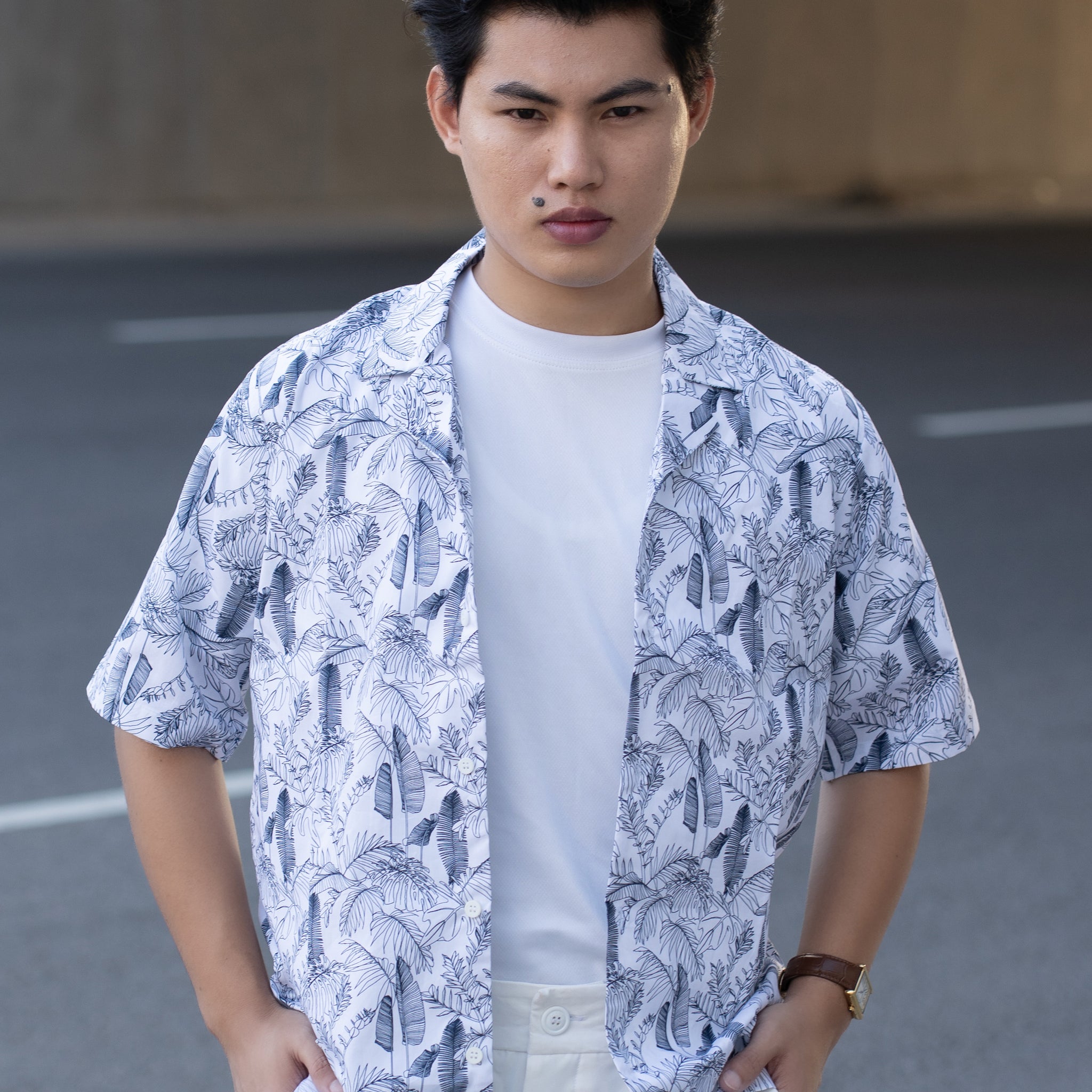 Palm Breeze Cuban Shirt