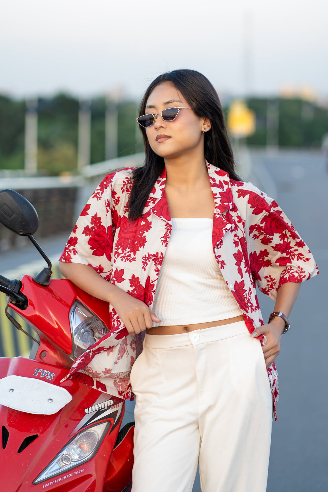 Rosé Breeze Cuban Shirt