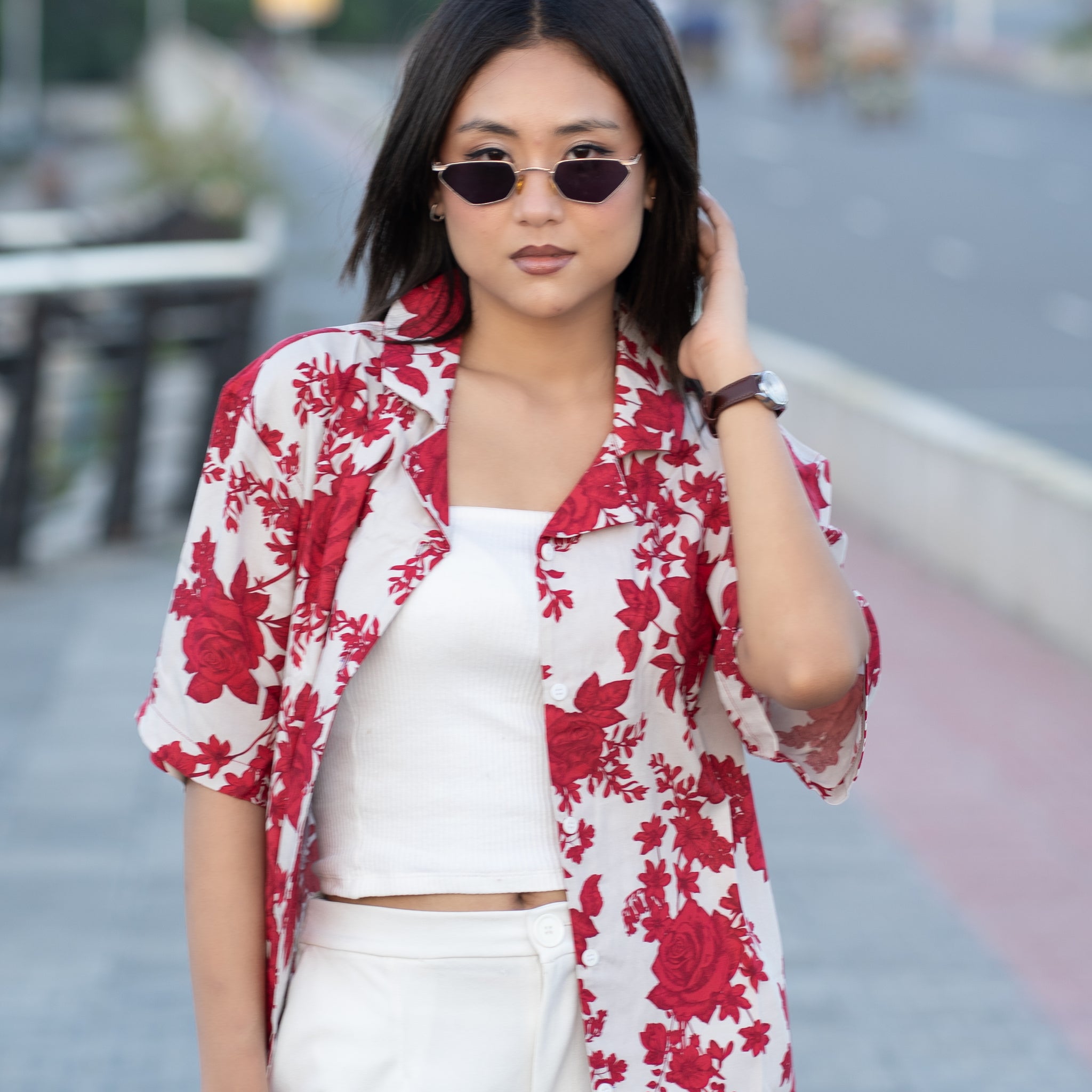 Rosé Breeze Cuban Shirt