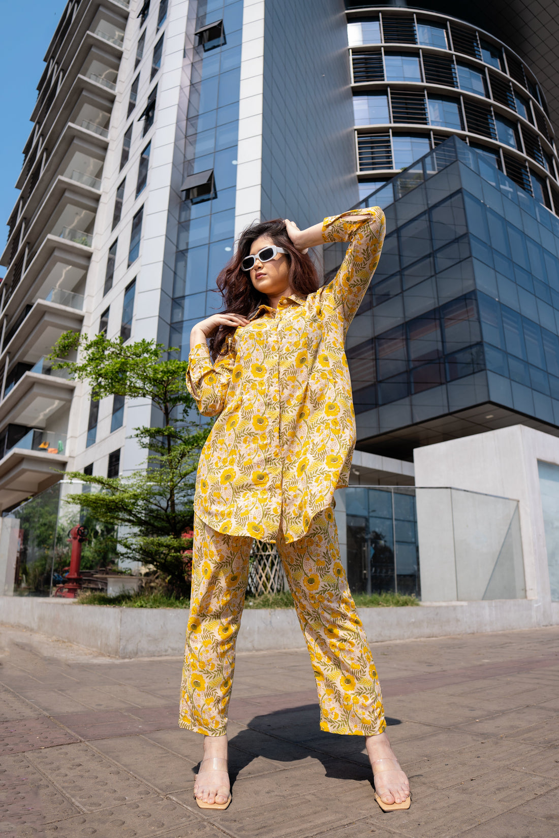 Yellow Radiance Printed Co-ord