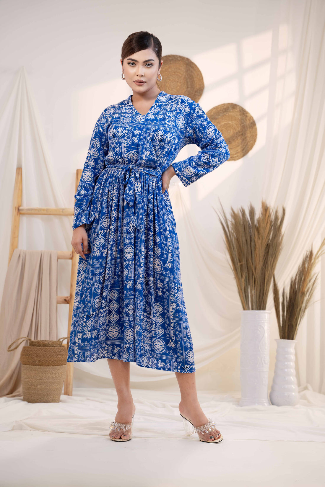 SAPHELLA Boho Breeze Blue Dress