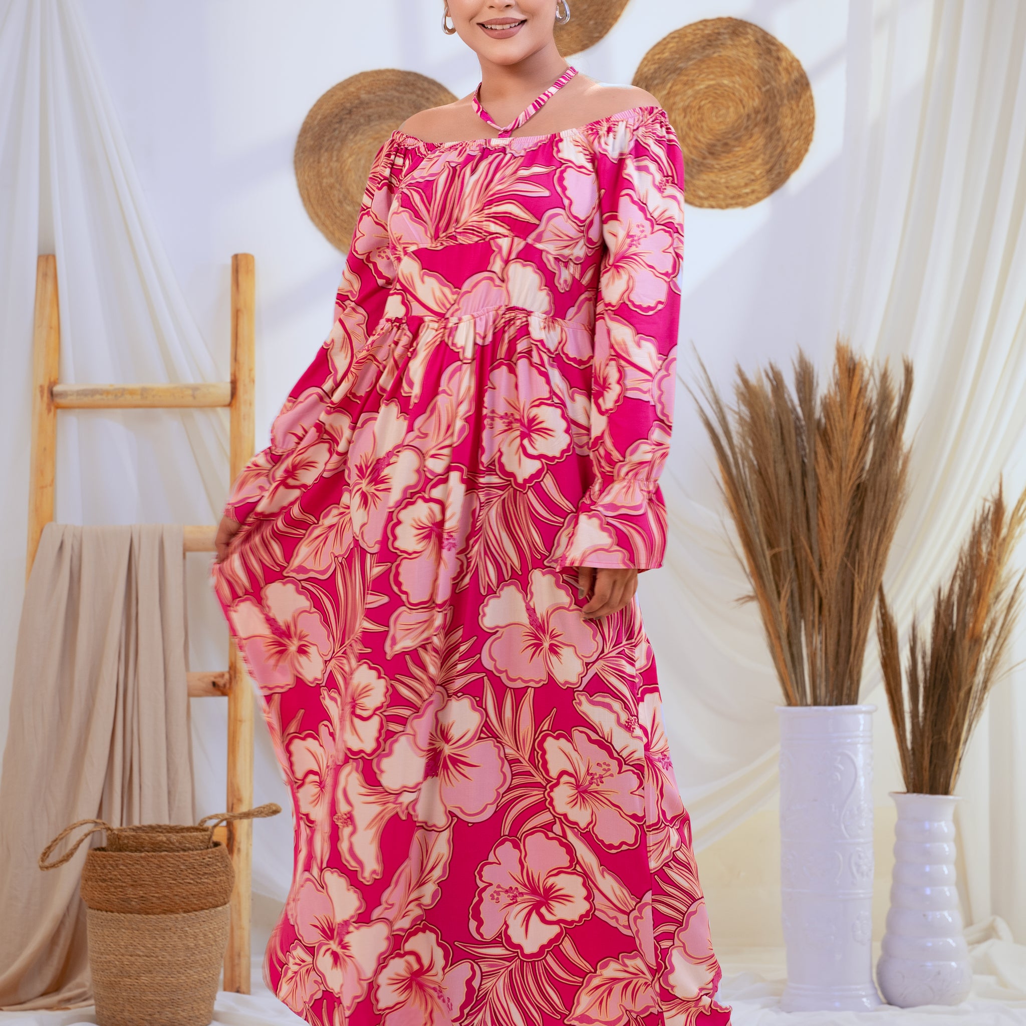 SAPHELLA Flamingo Floral Dream Dress