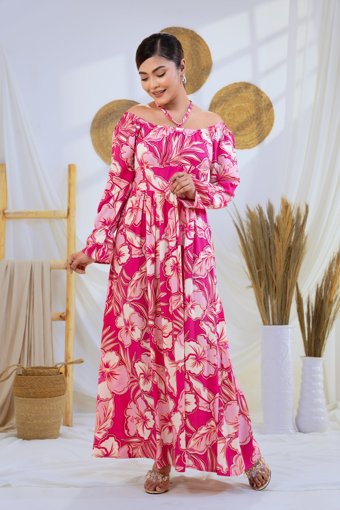 SAPHELLA Flamingo Floral Dream Dress