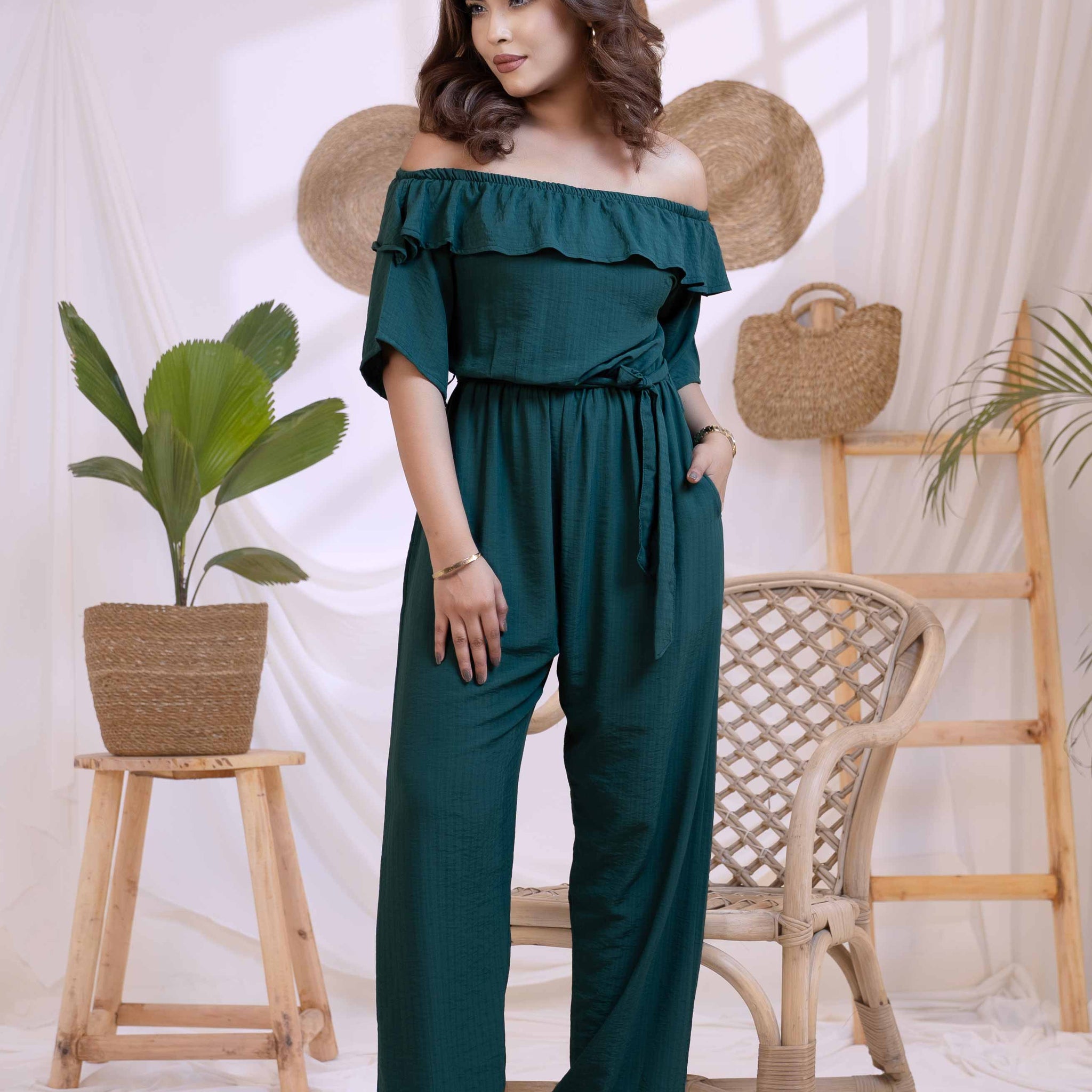 Off-Shoulder Serenity Jumpsuit