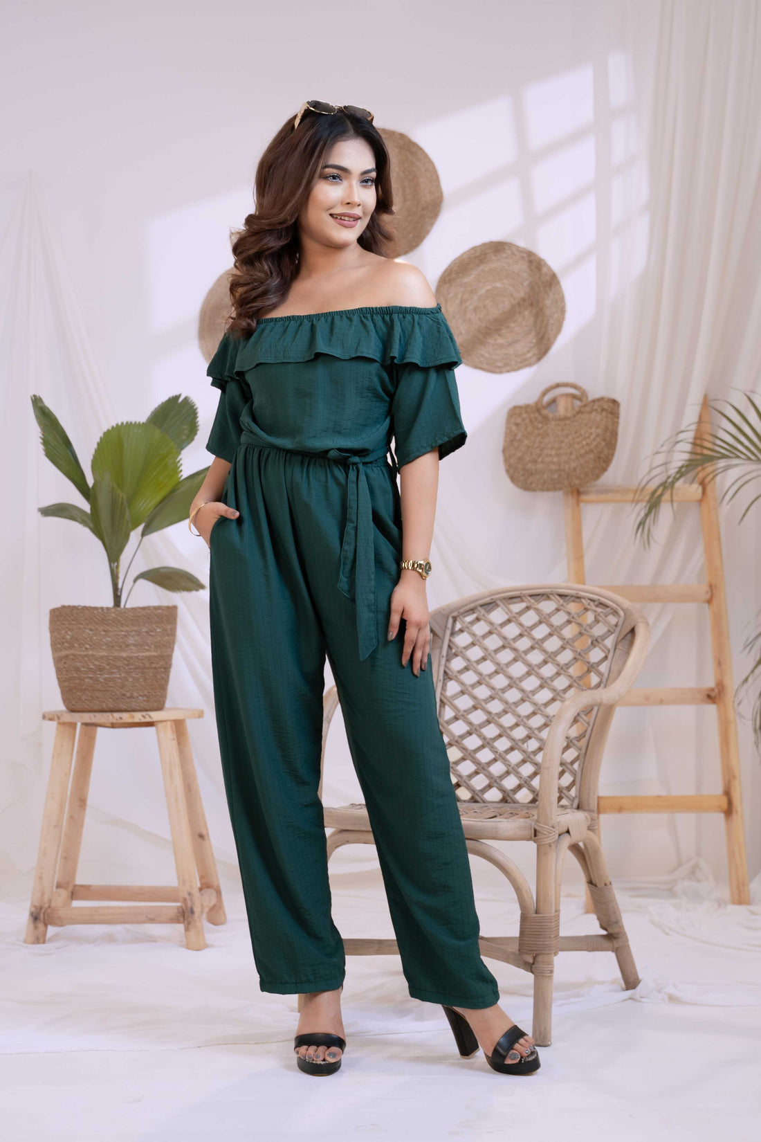 Off-Shoulder Serenity Jumpsuit