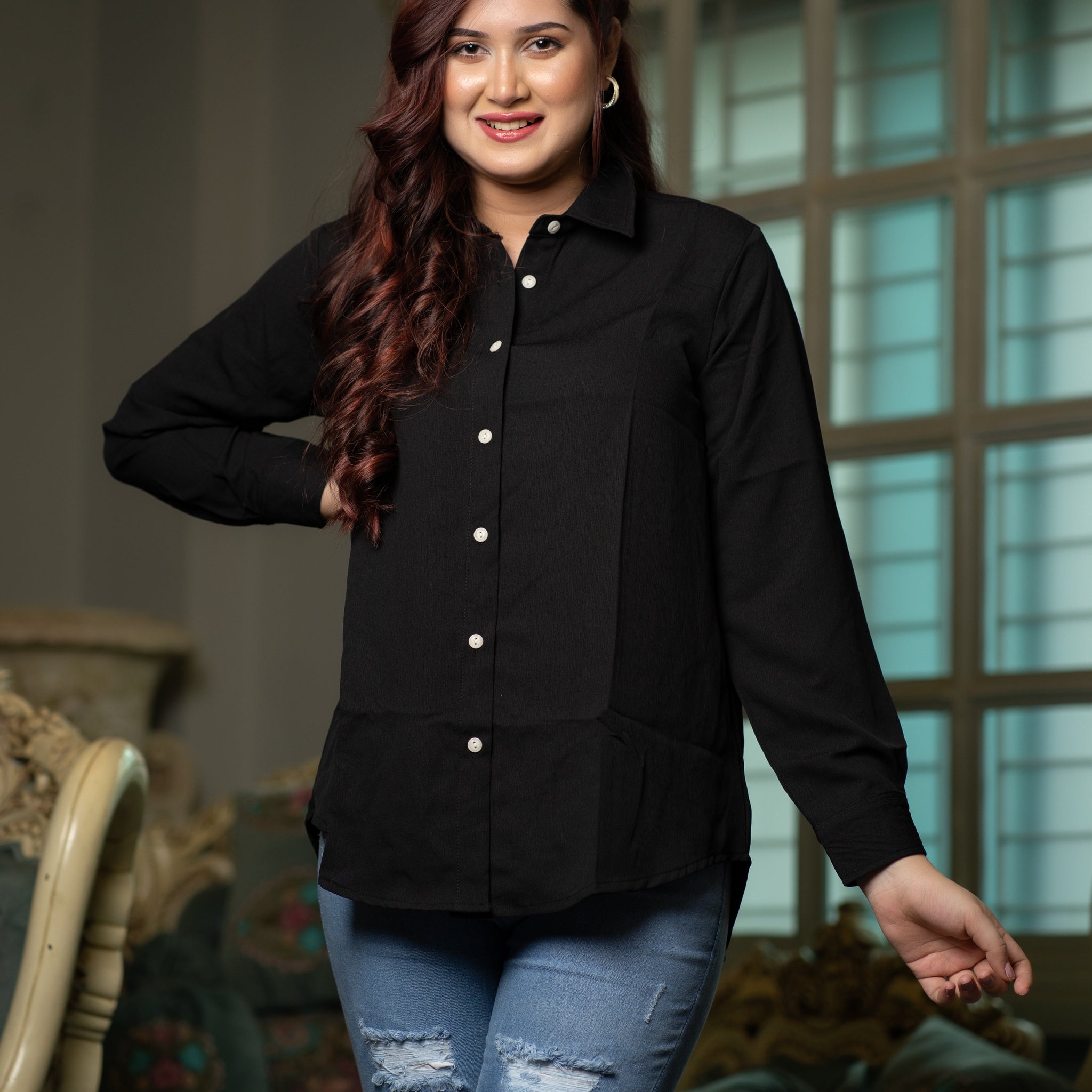 Women's Solid Casual Shirt