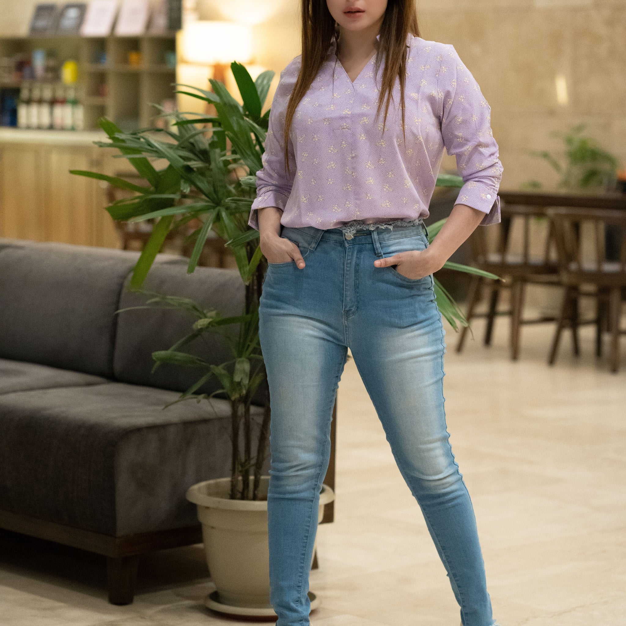 Levender Casual Tops