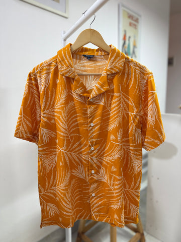 Tropic Ember Cuban Collar Shirt