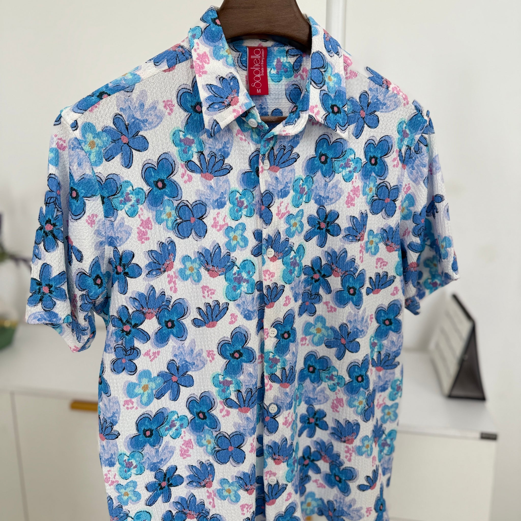 Blue Bloom Baggy Fits Shirt