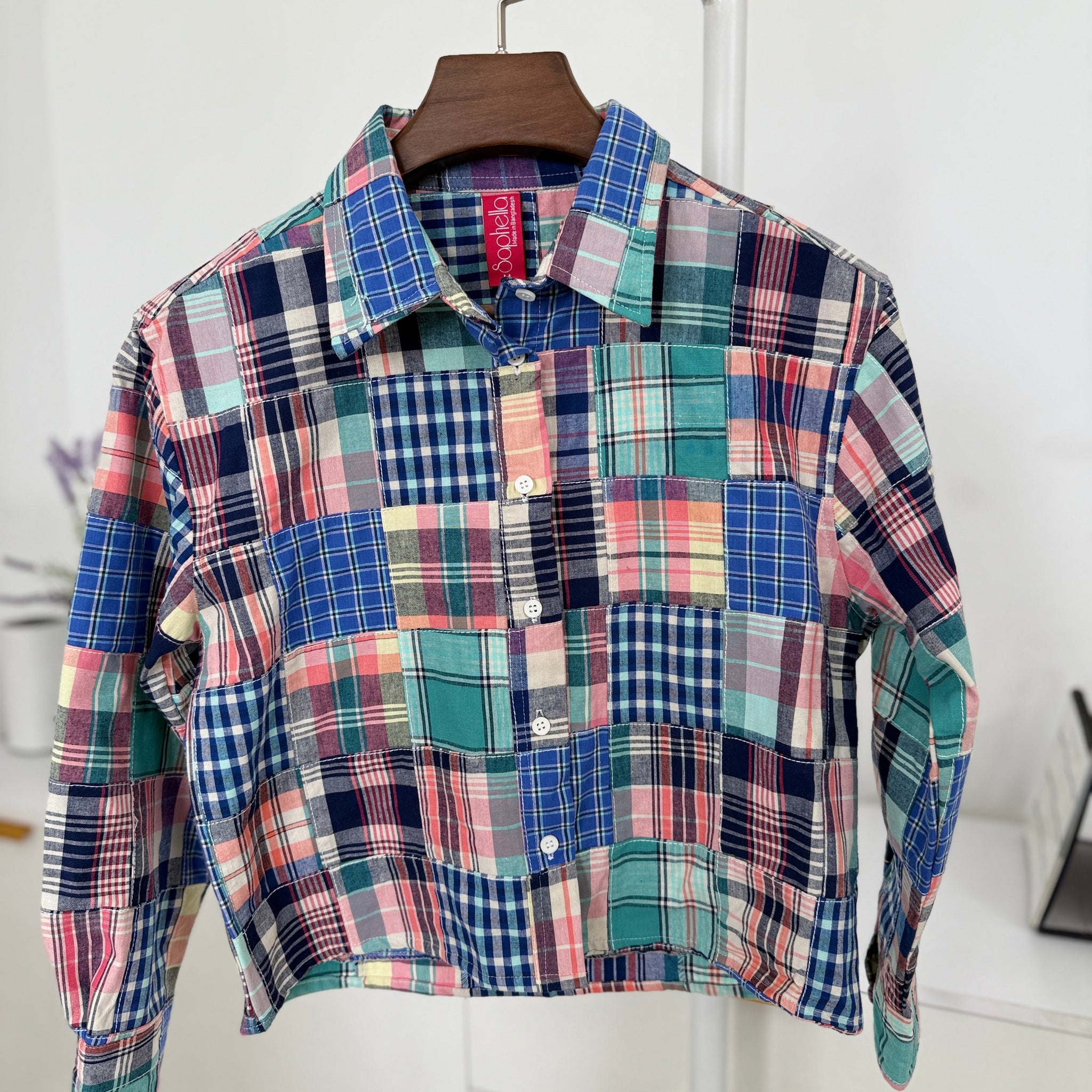 ZYNA Multicolor Women's Crop Shirt