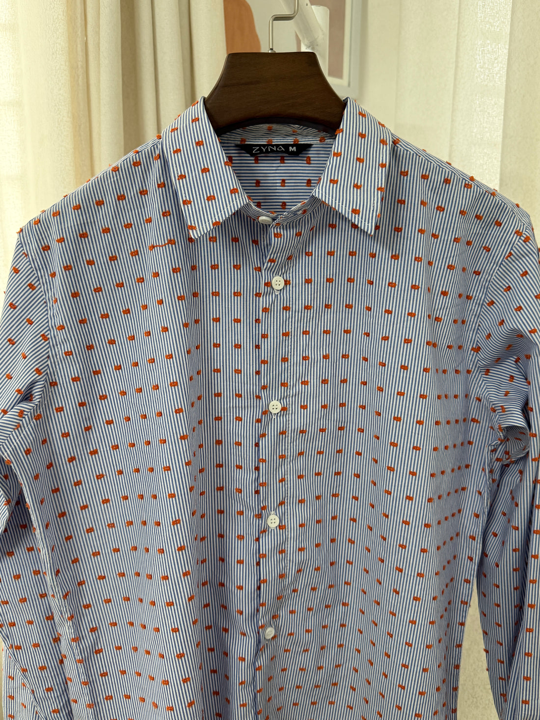 Abstract Checkered Stripe Shirt