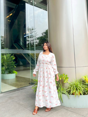 Blush Garden Maxi Dress