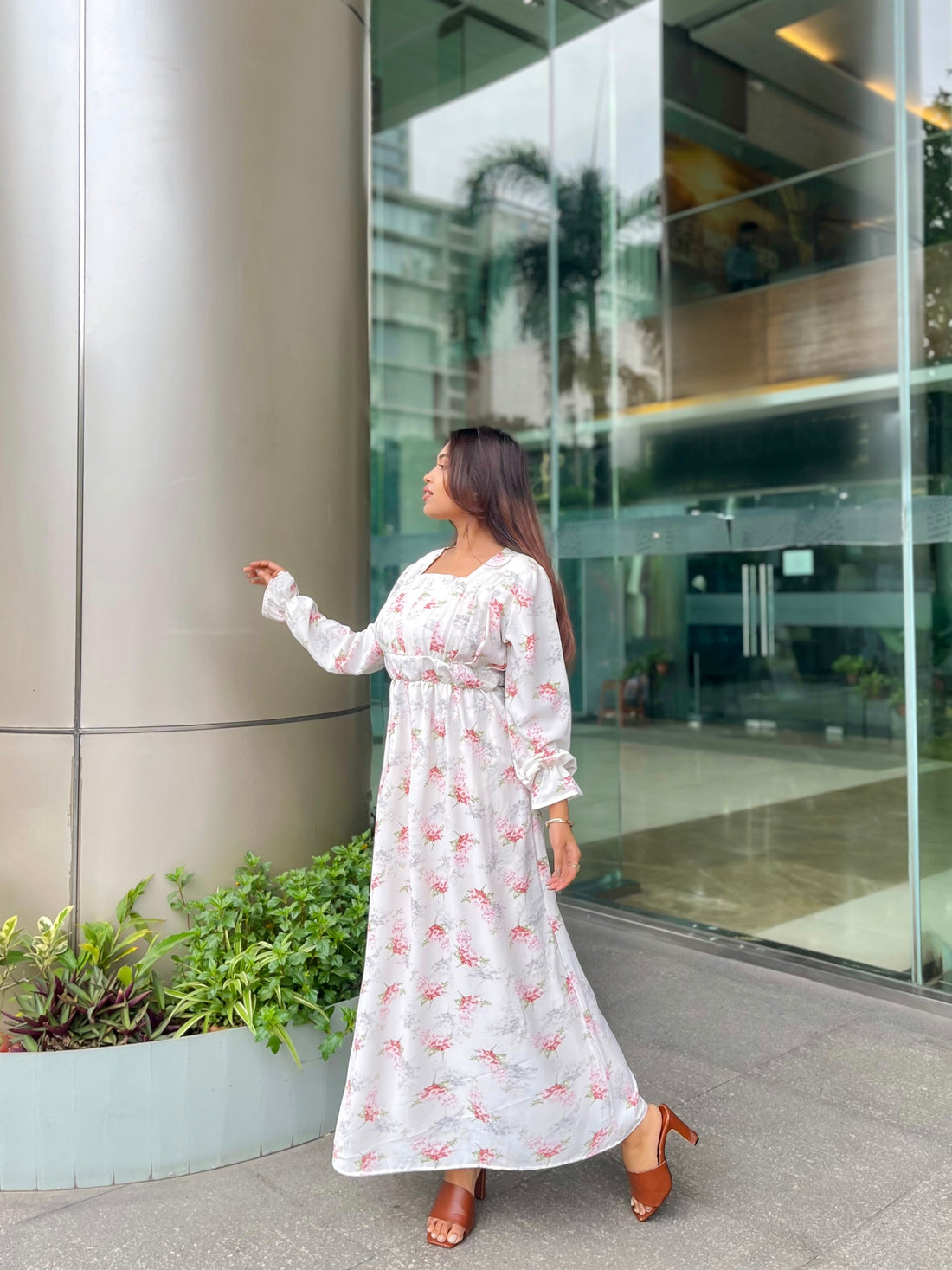 Blush Garden Maxi Dress