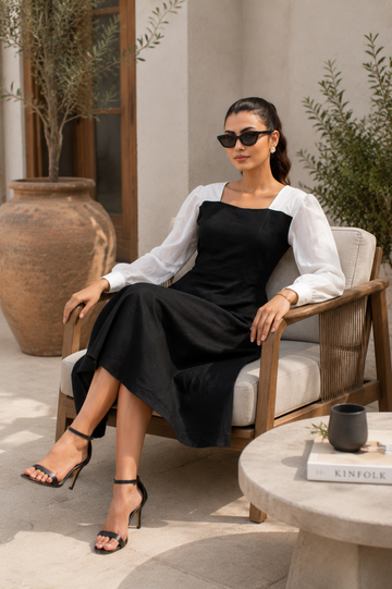 Luxe Silhouette A-Line Dress