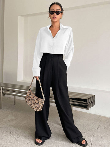 Modern Fit Cropped Shirt