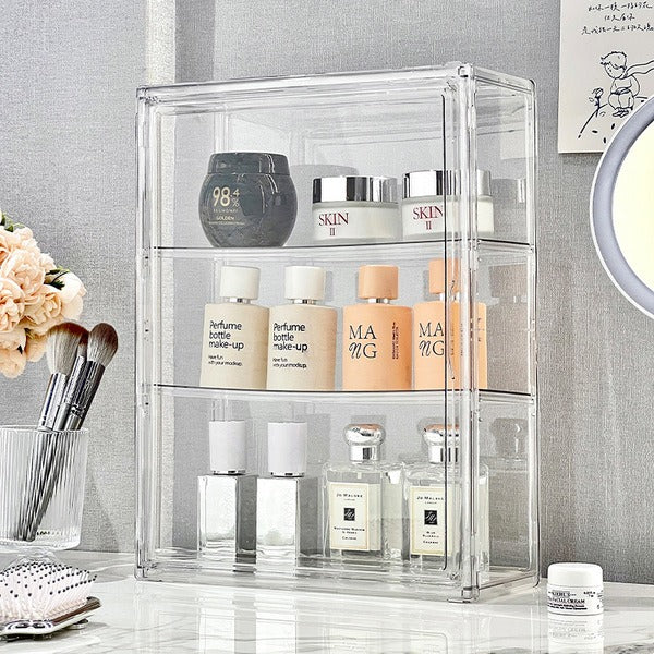 Acrylic Storage Box Transparent Wall-Mounted Bubble Mart Blind Box Hand-Made Display Cabinet Cosmetics Storage Box Storage Rack