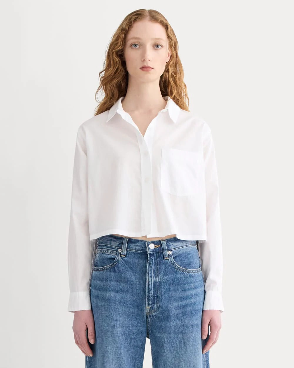 Relaxed Fit Cropped Shirt