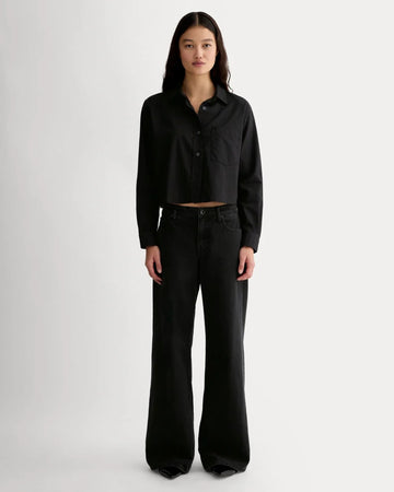 Relaxed Fit Cropped Shirt