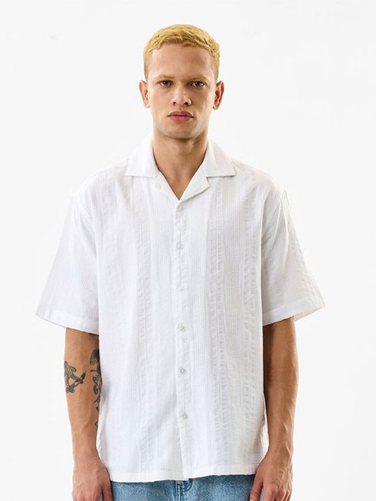 Boxy Fit Short Sleeves Cuban Shirt