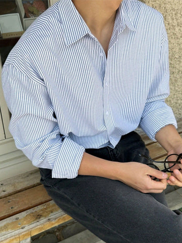 Men's Striped Casual Formal Shirt