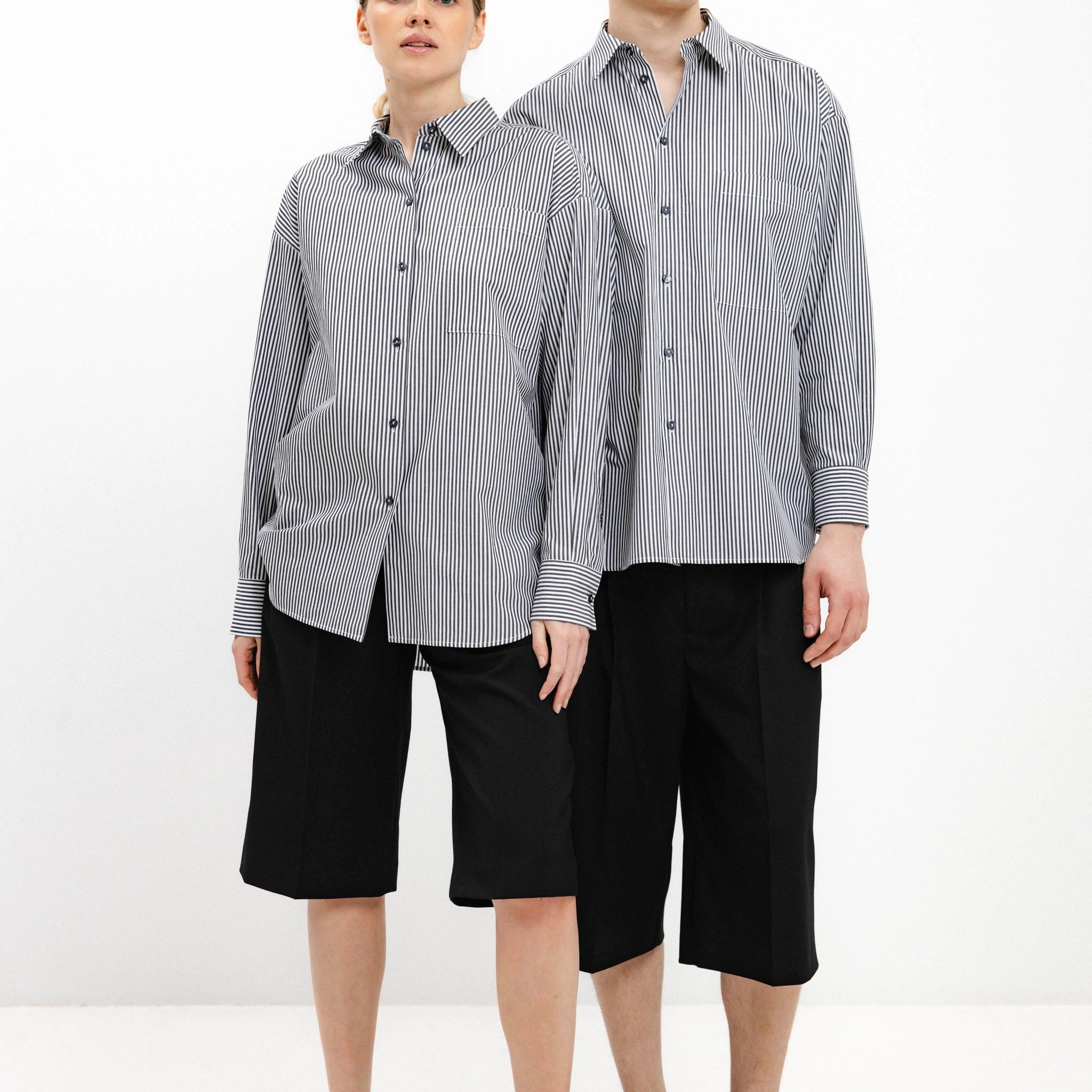 UNISEX LONG-SLEEVE STRIPED SHIRT