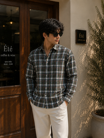 Forest Check Full Sleeve Cotton Shirt