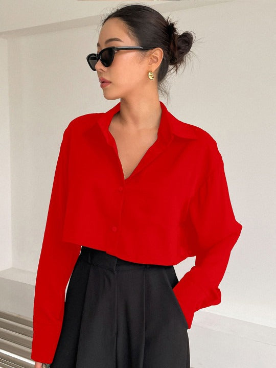 Modern Fit Cropped Shirt