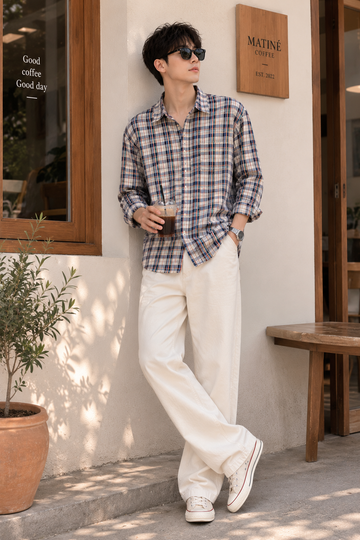 Autumn Check Casual Shirt