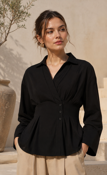 Eclipse Waist-Defined Blouse
